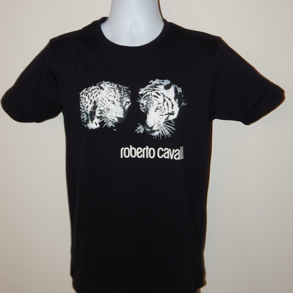 ROBERTO CAVALLI SIGNATURE WILD ANIMALS GRAPHIC TEE